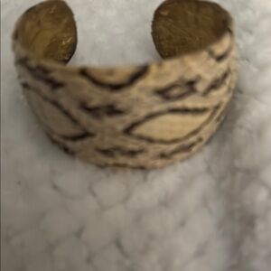 Designer Ted Rossi NYC Genuine Snake Cuff Bracelet